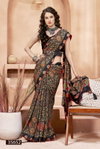 Sarvikaa By Vallabhi Moss Georgette Ethnic Print With Fancy Swarovski Work Saree Online Wholesale